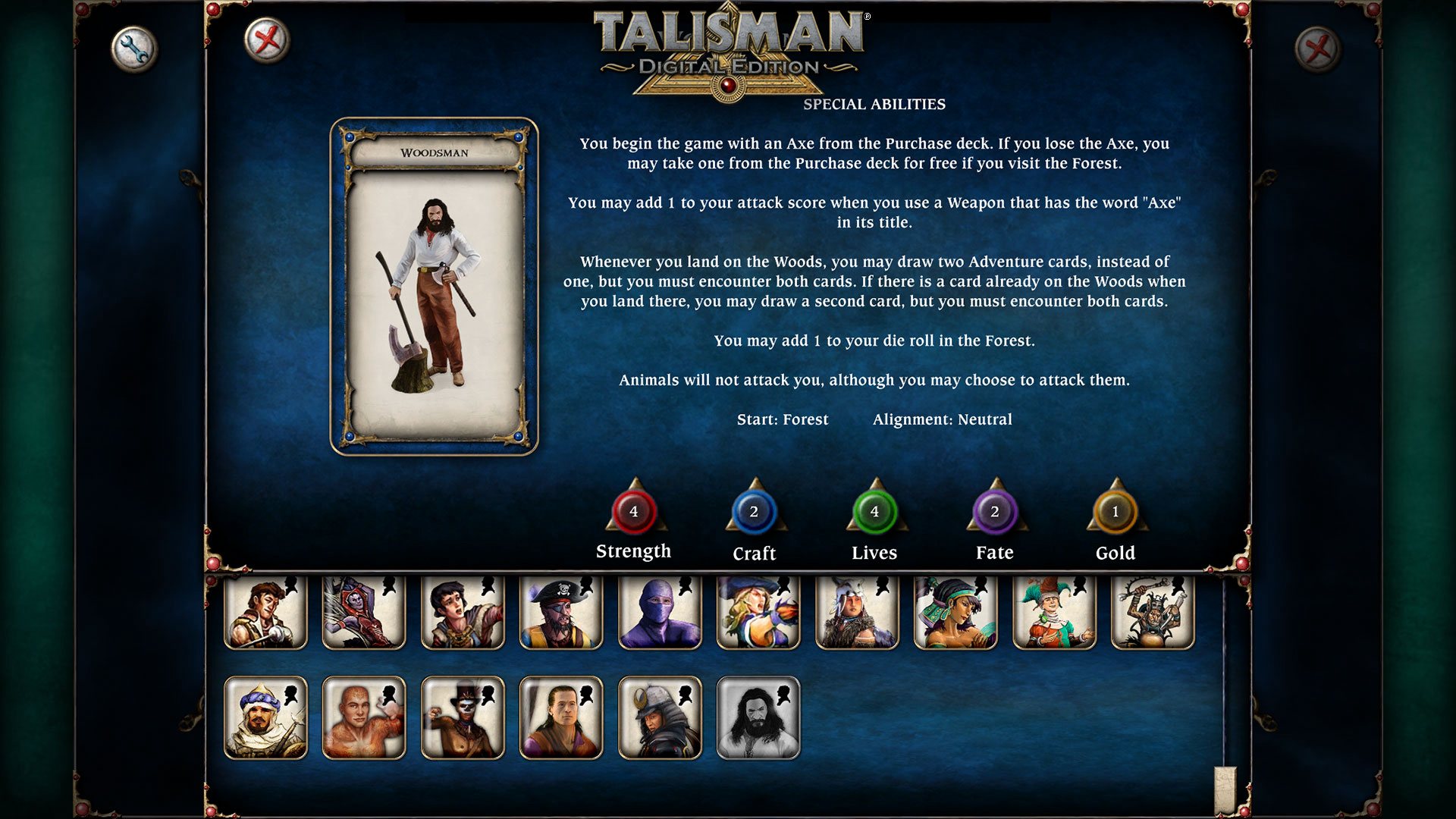 (1.14$) Talisman - Character Pack #17 - Woodsman DLC Steam CD Key