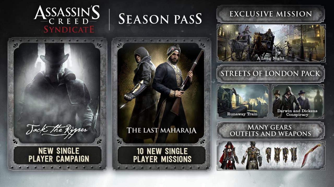 (7.9$) Assassin's Creed Syndicate - Season Pass Ubisoft Connect CD Key