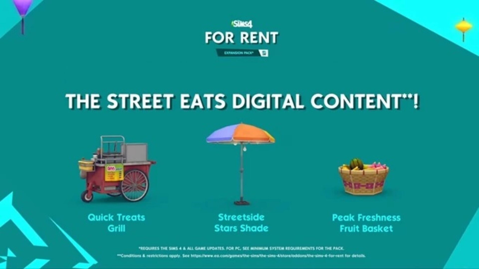 (1.57$) The Sims 4 - For Rent: Street Eats Digital Content DLC Origin CD Key