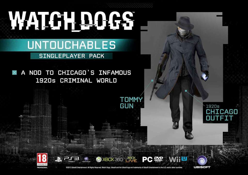(1.57$) Watch Dogs - Untouchables, Club Justice and Cyberpunk Packs DLC EU Ubisoft Connect CD Key