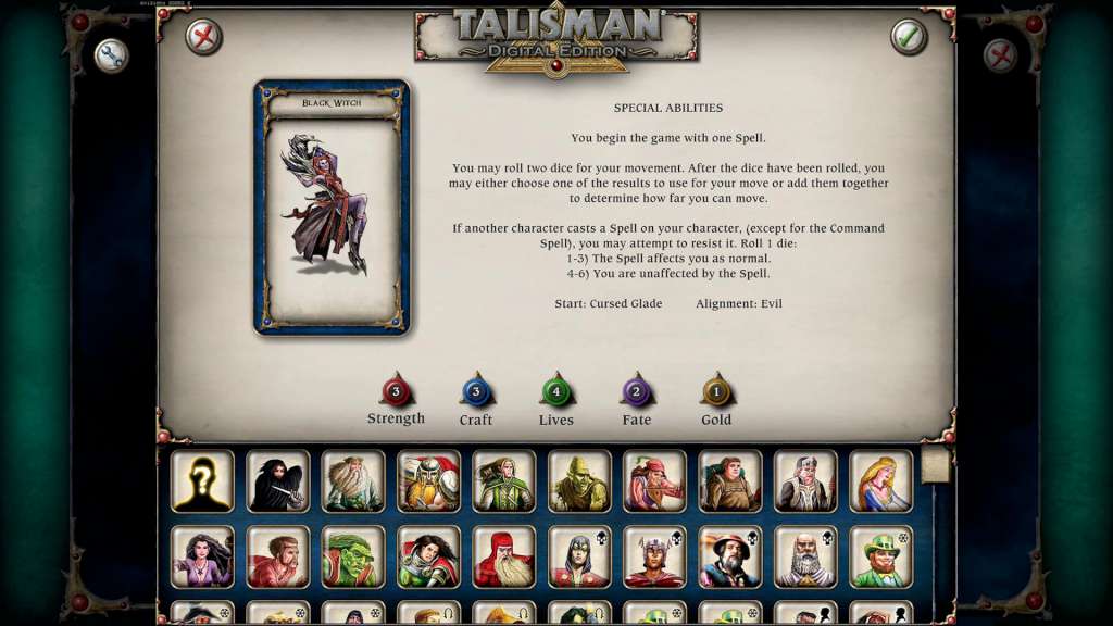 (1.37$) Talisman: Digital Edition - Black Witch Character Pack Steam CD Key