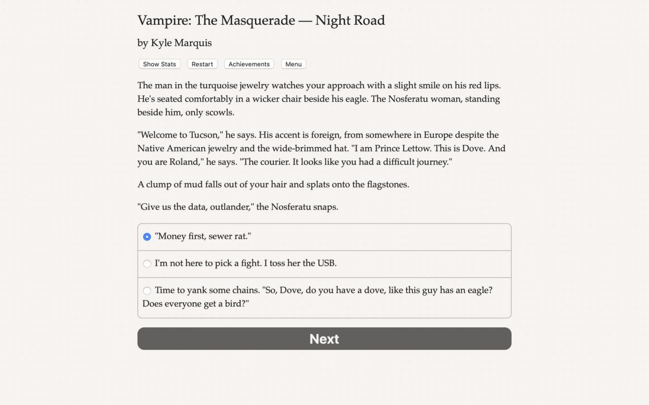 (10.21$) Vampire: The Masquerade - Night Road Steam CD Key