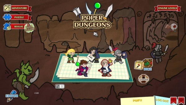 (1.36$) Paper Dungeons Steam CD Key
