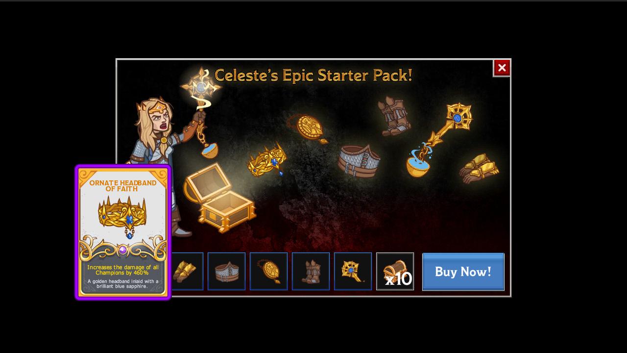(0.43$) Idle Champions of the Forgotten Realms - Celeste's Starter Pack DLC Steam CD Key