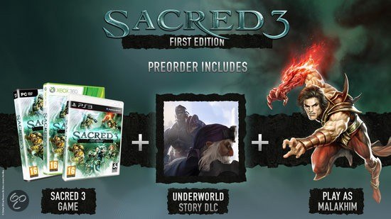 (5.64$) Sacred 3 First Edition EN/DE/FR/ES Steam CD Key