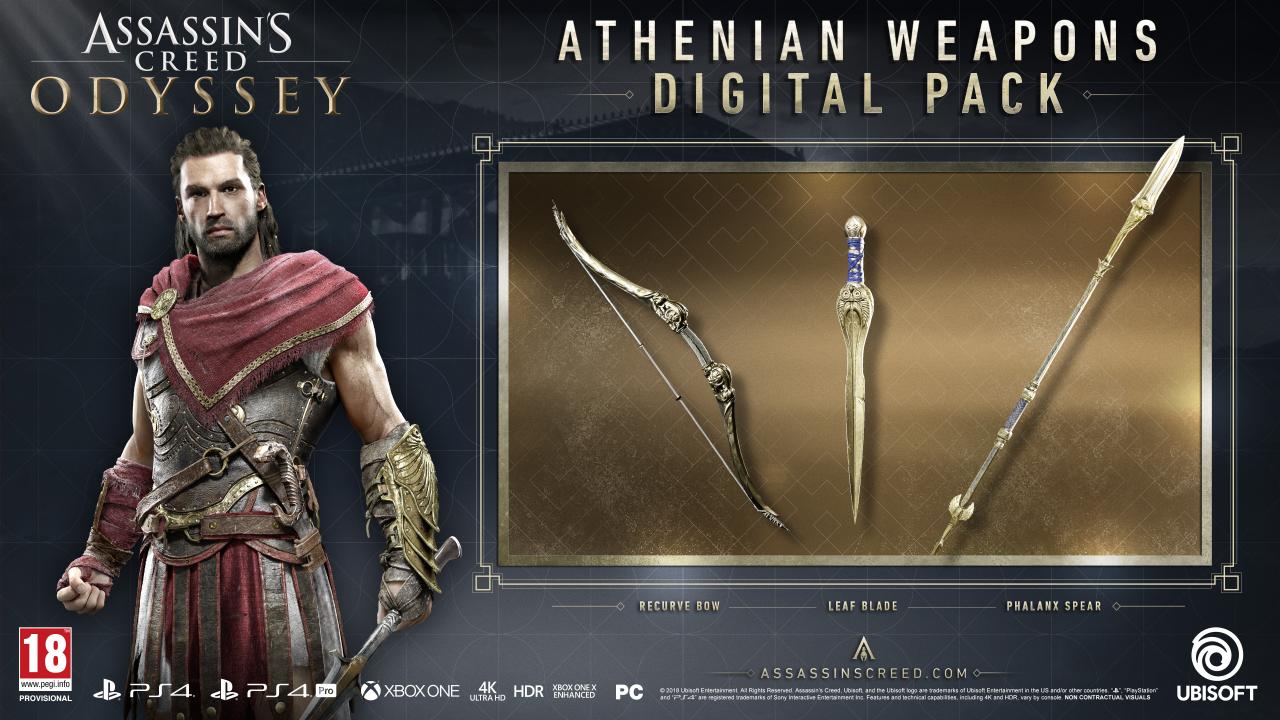 (8.06$) Assassin's Creed Odyssey - Athenian Weapons Pack DLC EU PS4 CD Key