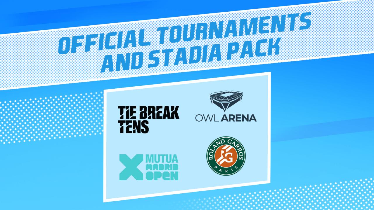 (10.16$) Tennis World Tour 2 - Official Tournaments and Stadia Pack DLC Steam CD Key