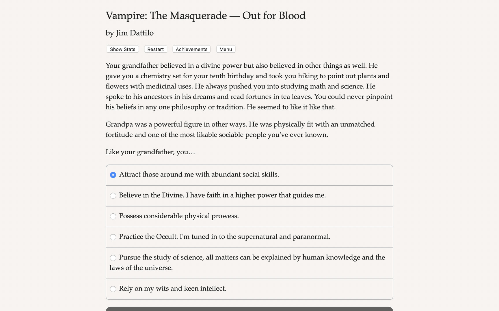 (8.36$) Vampire: The Masquerade - Out for Blood Steam CD Key