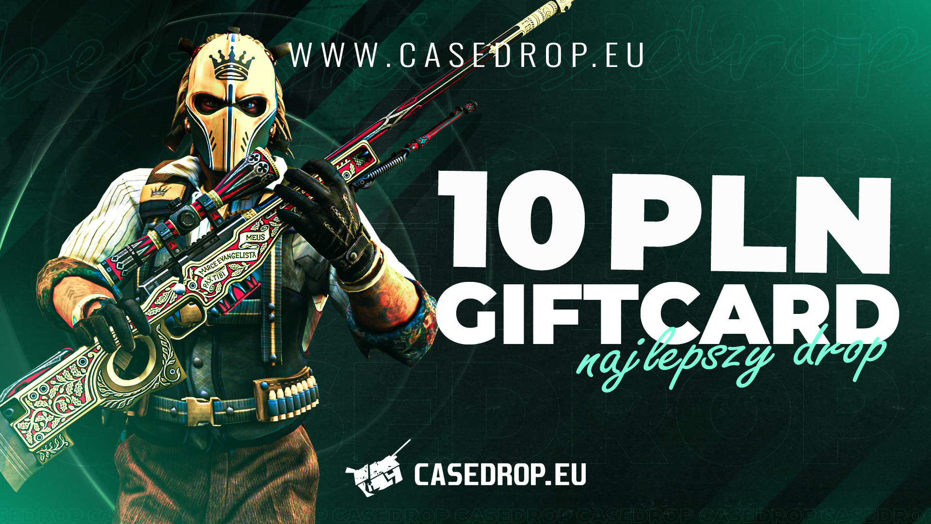 (2.5$) Casedrop.eu Gift Card 10 PLN
