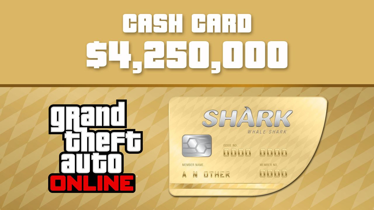 (20.06$) Grand Theft Auto Online - $4,250,000 The Whale Shark Cash Card PC Activation Code EU