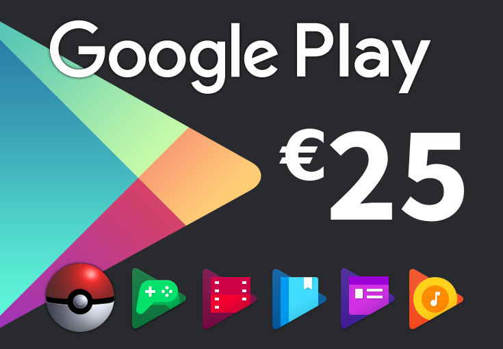 (30.89$) Google Play €25 IT Gift Card