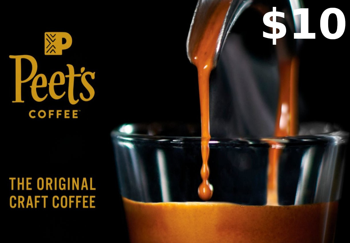 (6.78$) Peet's Coffee & Tea $10 Gift Card US
