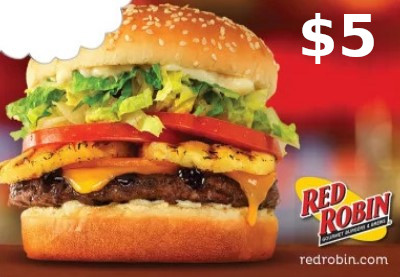 (5.99$) Red Robin $5 Gift Card US