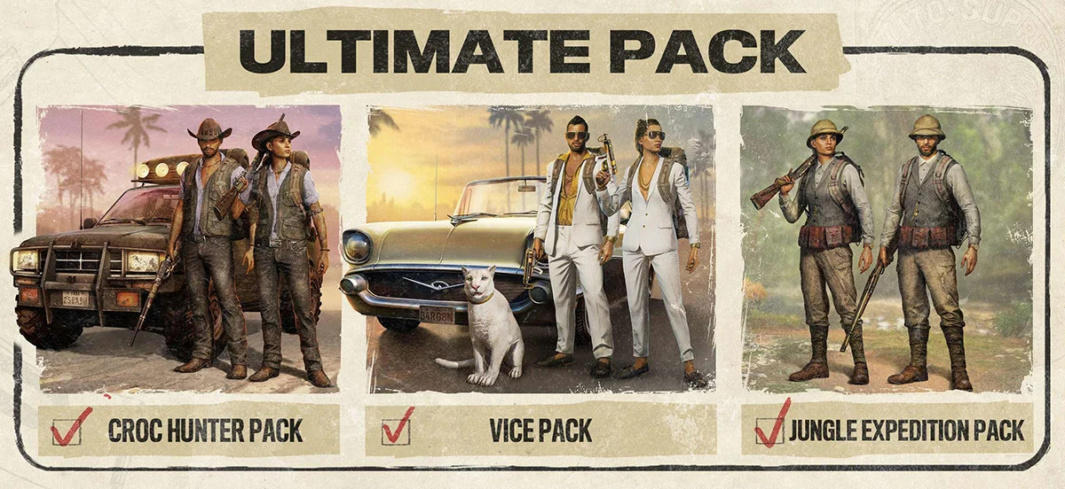 (38.7$) Far Cry 6 - Season Pass + Ultimate Pack DLC EU PS5 CD Key