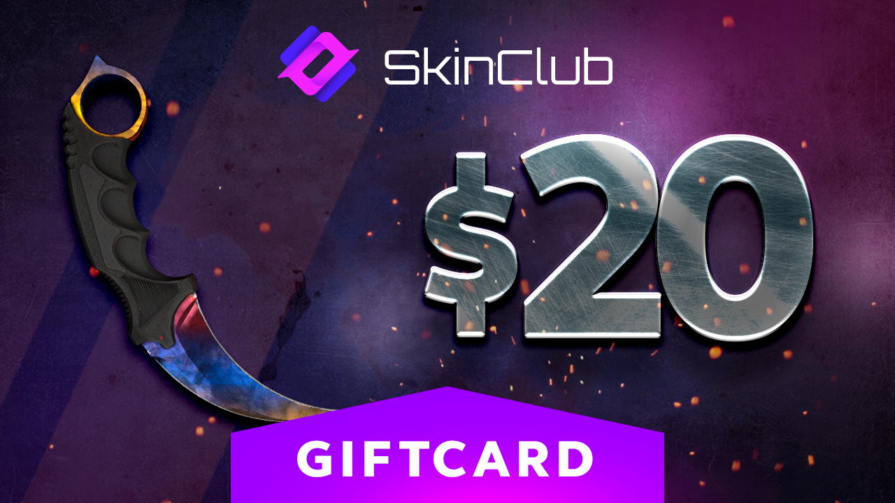 (23.23$) Skin.Club $20 Gift Card