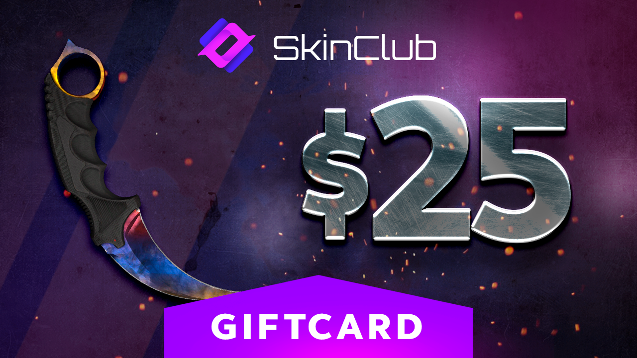 (29.01$) Skin.Club $25 Gift Card