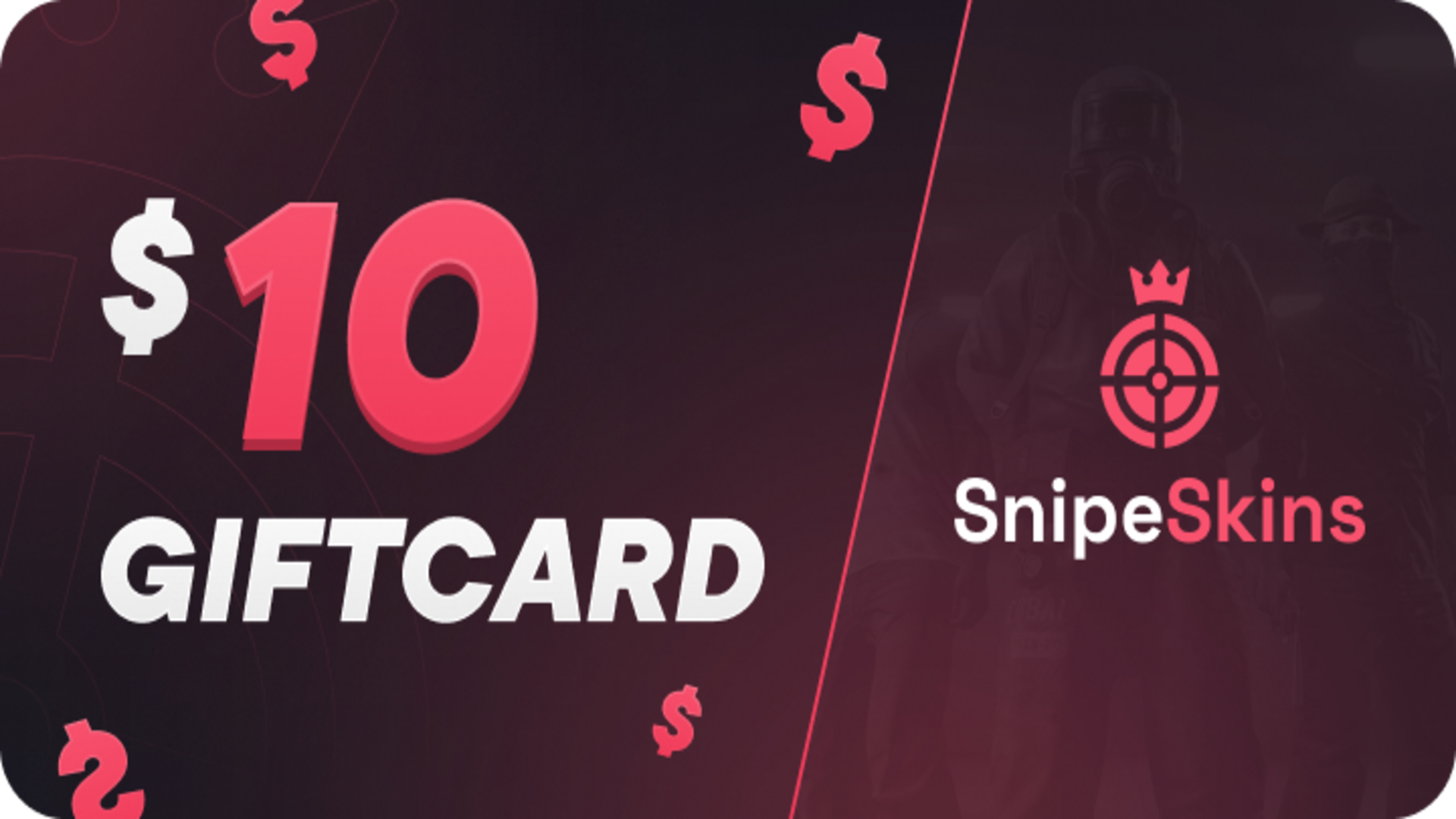 (12.52$) SnipeSkins $10 Gift Card