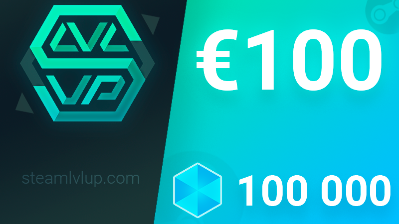 (97.8$) SteamlvlUP €100 Gift Code