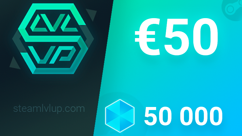 (48.98$) SteamlvlUP €50 Gift Code