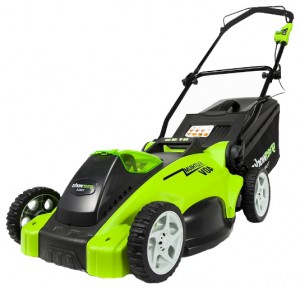 gräsklippare Greenworks 2500007 G-MAX 40V 40 cm 3-in-1 egenskaper, Fil